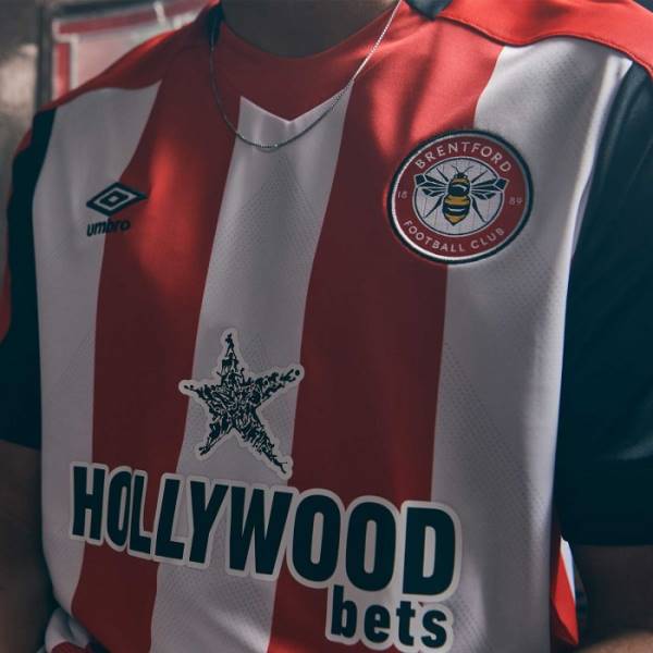 Jersey Brentford FC 2024/25 Home Umbro Football Kit White / Red / Black | Jersey-244