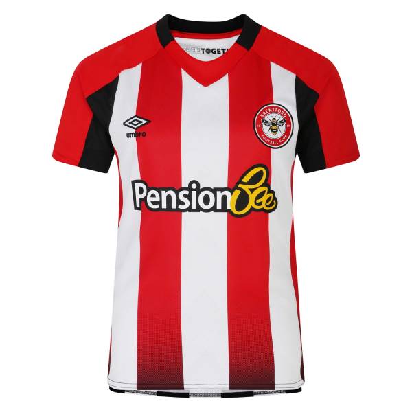 Jersey Brentford FC 2024/25 Home Umbro Football Kit White / Red / Black | Jersey-246