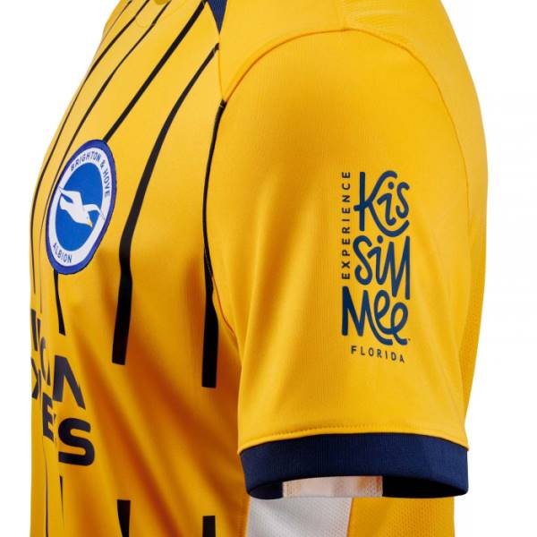 Jersey Brighton & Hove Albion FC 2024/25 Away Nike Football Kit Yellow / Blue | Jersey-253