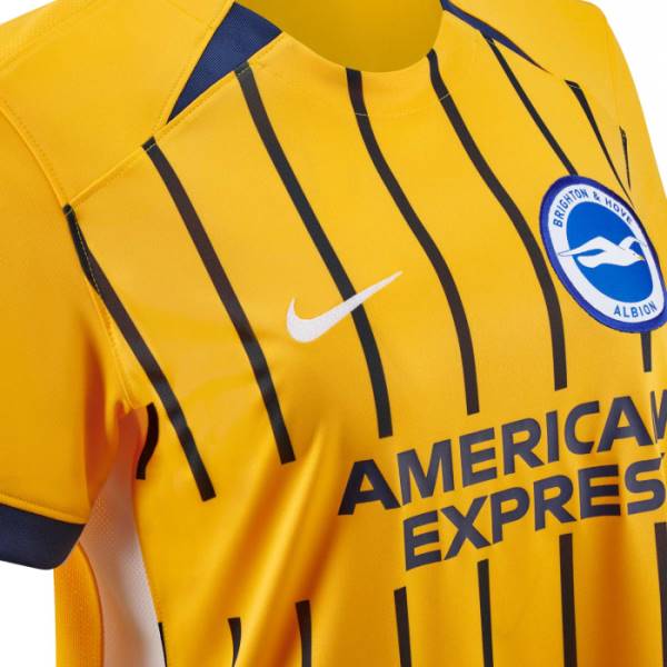 Jersey Brighton & Hove Albion FC 2024/25 Away Nike Football Kit Yellow / Blue | Jersey-254