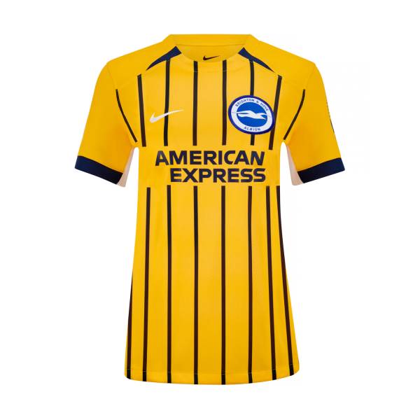 Jersey Brighton & Hove Albion FC 2024/25 Away Nike Football Kit Yellow / Blue | Jersey-254