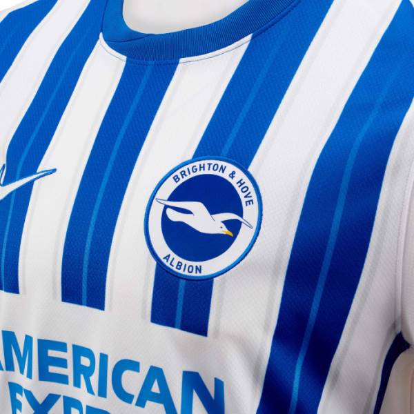 Jersey Brighton & Hove Albion FC 2024/25 Home Nike Football Kit White / Blue | Jersey-250