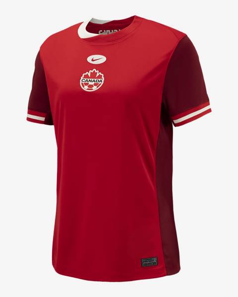 Jersey Canada 2024 Home Stadium Nike Football Kit Red | Jersey-27