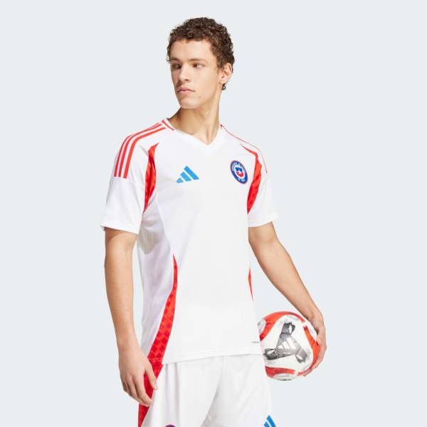 Jersey Chile 2024 Away Adidas Football Stadium Kit White | Jersey-142