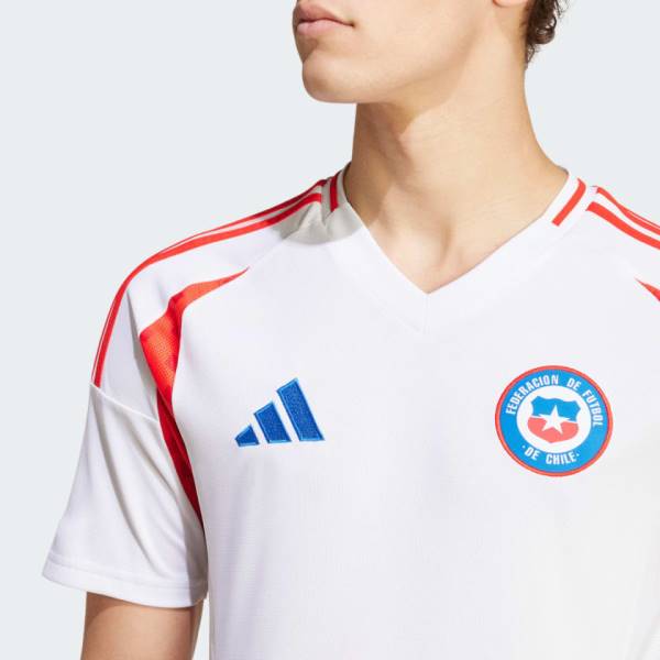 Jersey Chile 2024 Away Adidas Football Stadium Kit White | Jersey-142