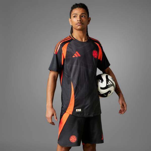 Jersey Colombia 2024 Away Adidas Football Match Kit Black | Jersey-170