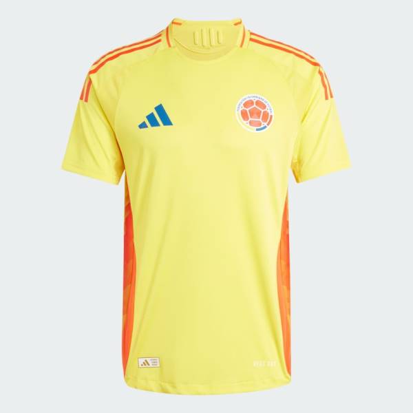 Jersey Colombia 2024 Home Adidas Football Match Kit Yellow | Jersey-166