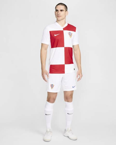 Jersey Croatia 2024/25 Match Home Nike Football Kit White / Red | Jersey-39