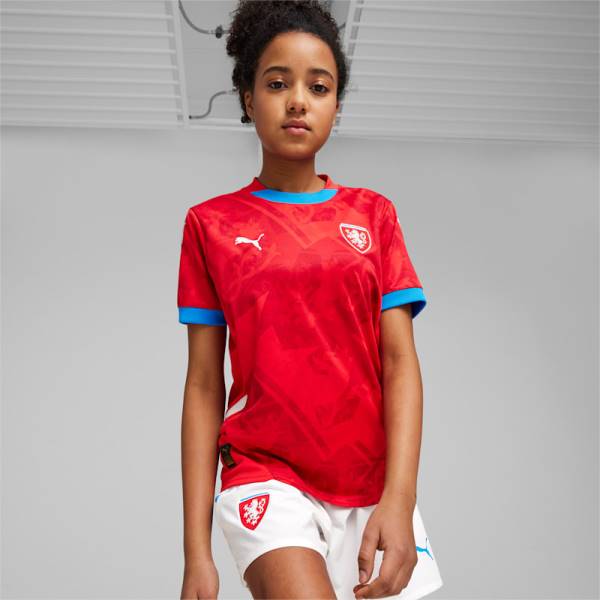 Jersey Czech Republic Football 2024 Home Kit Red | Jersey-12