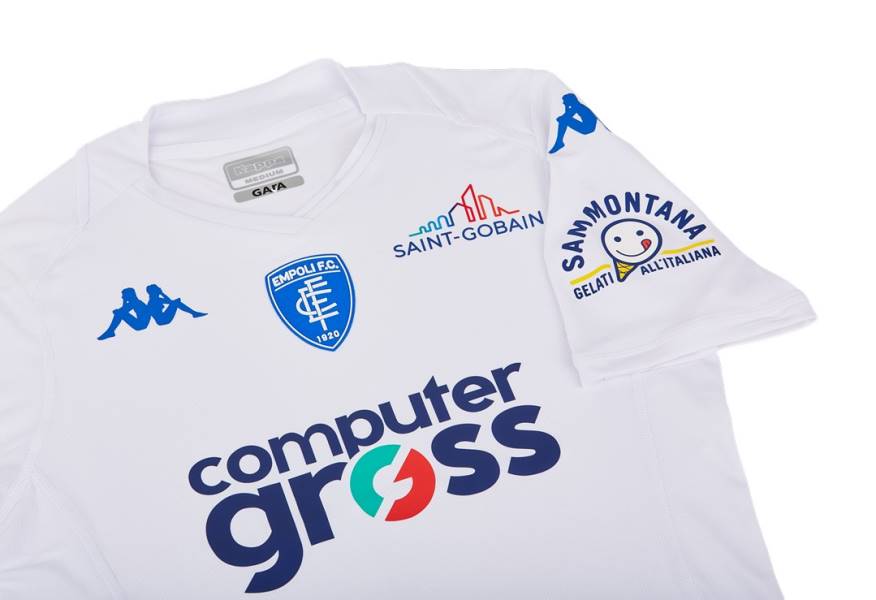 Jersey Empoli FC 2023/24 Away Kappa Football Kit White | Jersey-476