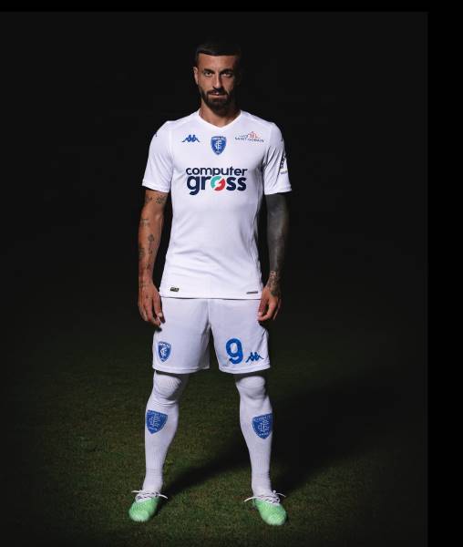 Jersey Empoli FC 2023/24 Away Kappa Football Kit White | Jersey-476