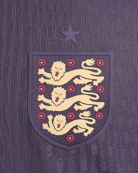 Jersey England 2024/25 Match Away Nike Football Kit Dark Raisin / Sesame | Jersey-95