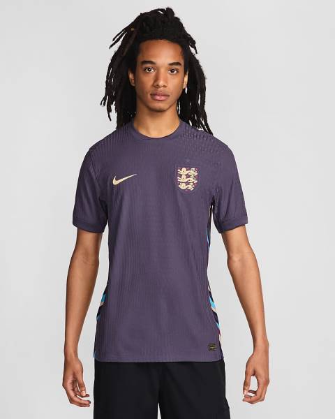 Jersey England 2024/25 Match Away Nike Football Kit Dark Raisin / Sesame | Jersey-95