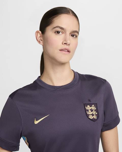 Jersey England 2024/25 Stadium Away Nike Football Kit Dark Raisin / Sesame | Jersey-97