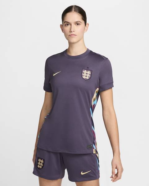 Jersey England 2024/25 Stadium Away Nike Football Kit Dark Raisin / Sesame | Jersey-97