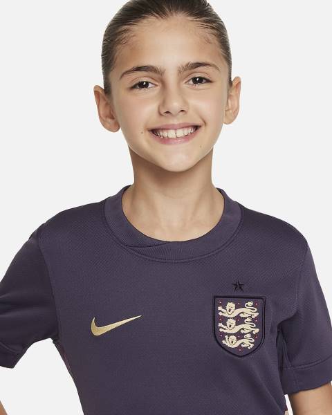 Jersey England 2024/25 Stadium Away Nike Football Kit Dark Raisin / Sesame | Jersey-98