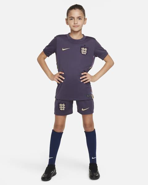 Jersey England 2024/25 Stadium Away Nike Football Kit Dark Raisin / Sesame | Jersey-98