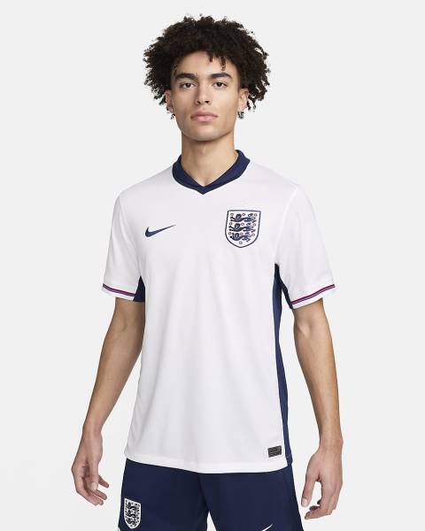 Jersey England 2024/25 Stadium Home Nike Football Kit White / Blue | Jersey-92