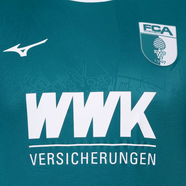 Jersey FC Augsburg 2024/25 Away Mizuno Football Kit Green | Jersey-599