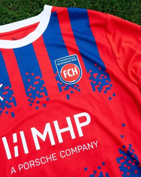 Jersey FC Heidenheim 2024/25 Home Puma Football Kit Red / Blue | Jersey-581