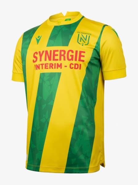 Jersey FC Nantes 2024/25 Home Macron Football Kit Yellow / Green | Jersey-688