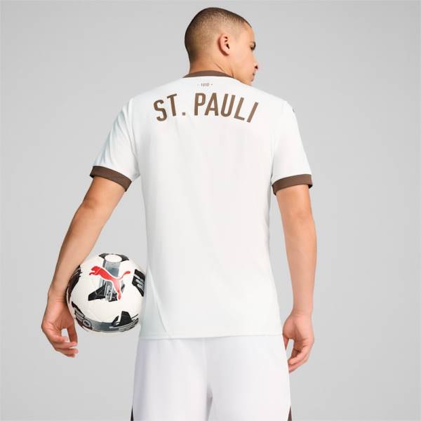 Jersey FC St Pauli 2024/25 Away Puma Football Kit White / Brown | Jersey-631