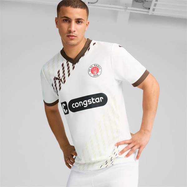 Jersey FC St Pauli 2024/25 Away Puma Football Kit White / Brown | Jersey-631