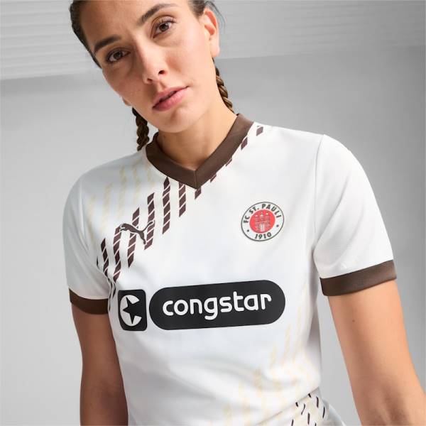 Jersey FC St Pauli 2024/25 Away Puma Football Kit White / Brown | Jersey-632