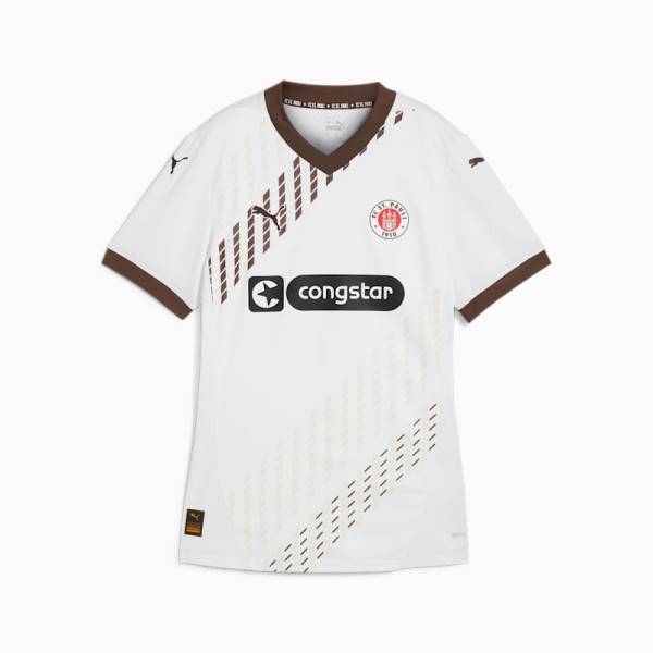 Jersey FC St Pauli 2024/25 Away Puma Football Kit White / Brown | Jersey-632