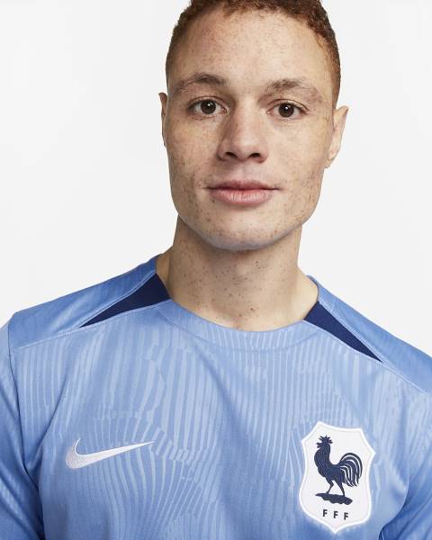 Jersey FFF(France) 2023 Stadium Home Nike Football Kit Blue | Jersey-37