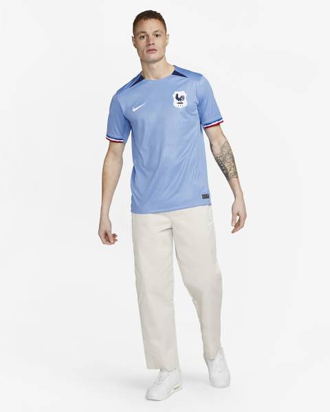 Jersey FFF(France) 2023 Stadium Home Nike Football Kit Blue | Jersey-37