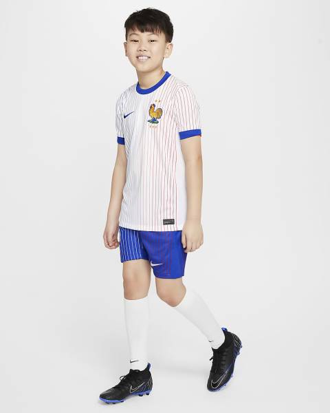 Jersey FFF(France) 2024/25 Stadium Away Nike Football Kit White / Blue | Jersey-36