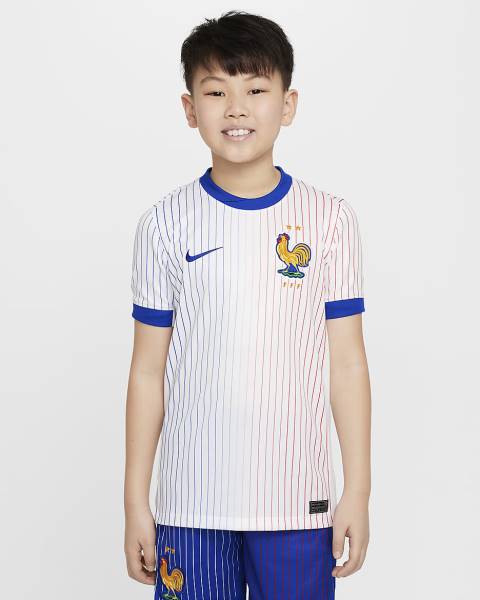 Jersey FFF(France) 2024/25 Stadium Away Nike Football Kit White / Blue | Jersey-36