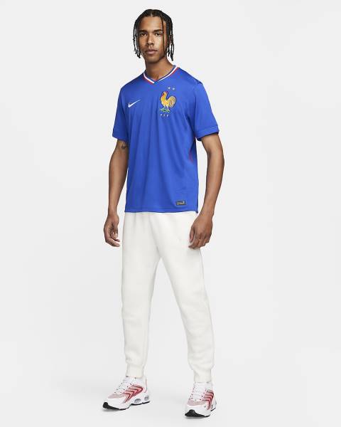 Jersey FFF(France) 2024/25 Stadium Home Nike Football Kit Blue | Jersey-31