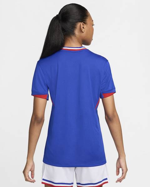 Jersey FFF(France) 2024/25 Stadium Home Nike Football Kit Blue | Jersey-32