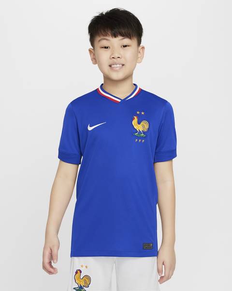 Jersey FFF(France) 2024/25 Stadium Home Nike Football Kit Blue | Jersey-33