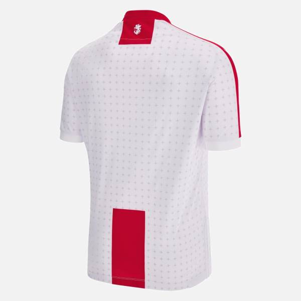 Jersey Georgia 2023/24 Home Macron Football Kit White / Red | Jersey-222