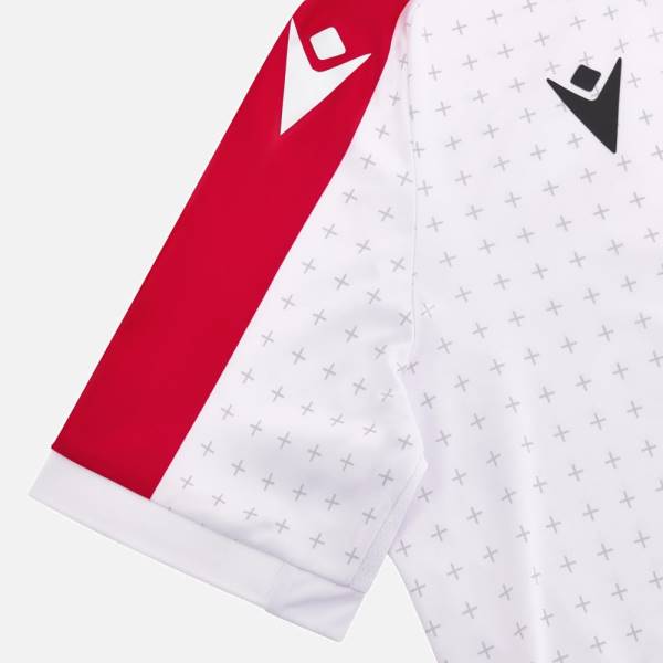 Jersey Georgia 2023/24 Home Macron Football Kit White / Red | Jersey-222