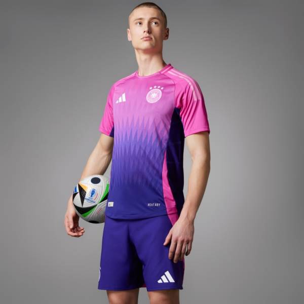 Jersey Germany 2024 Away Adidas Football Match Kit Purple / Pink | Jersey-111