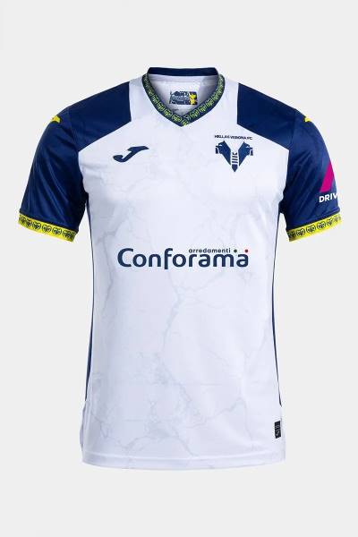 Jersey Hellas Verona FC 2024/25 Away Joma Football Kit White / Blue | Jersey-485