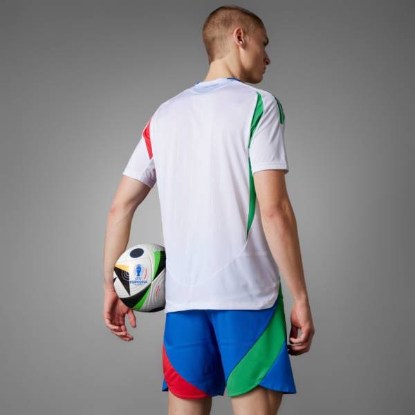 Jersey Italy 2024 Away Adidas Football Match Kit White / Blue / Red | Jersey-126