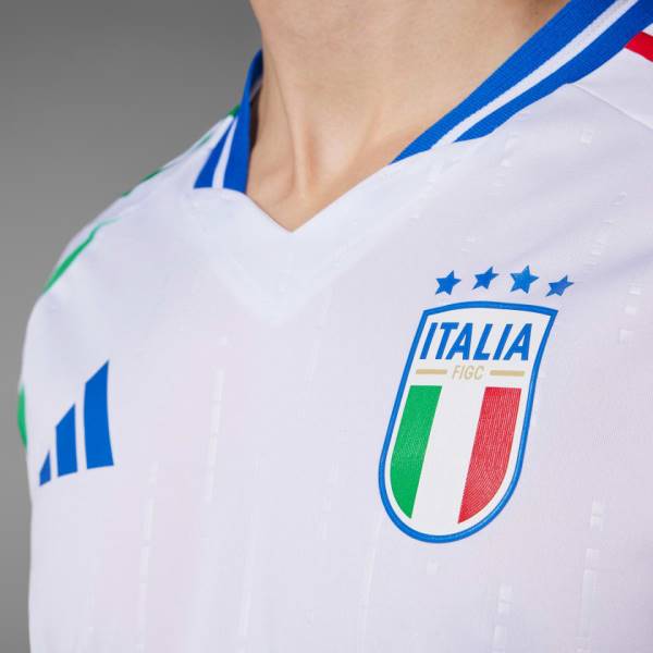 Jersey Italy 2024 Away Adidas Football Match Kit White / Blue / Red | Jersey-126