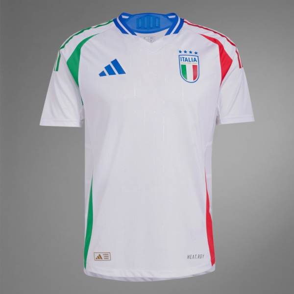 Jersey Italy 2024 Away Adidas Football Match Kit White / Blue / Red | Jersey-126