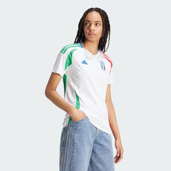 Jersey Italy 2024 Away Adidas Football Stadium Kit White / Blue / Red | Jersey-128