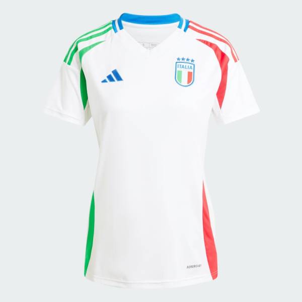 Jersey Italy 2024 Away Adidas Football Stadium Kit White / Blue / Red | Jersey-128