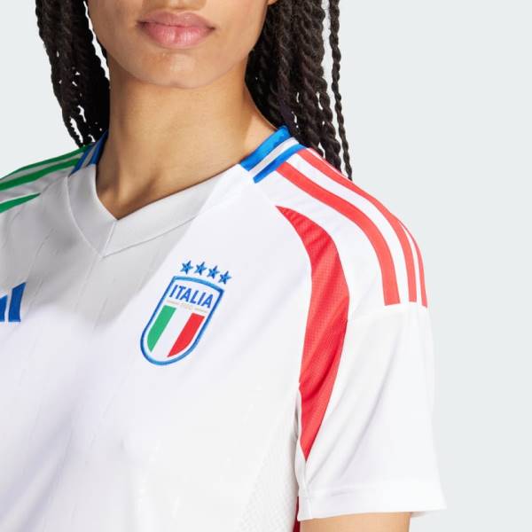 Jersey Italy 2024 Away Adidas Football Stadium Kit White / Blue / Red | Jersey-128