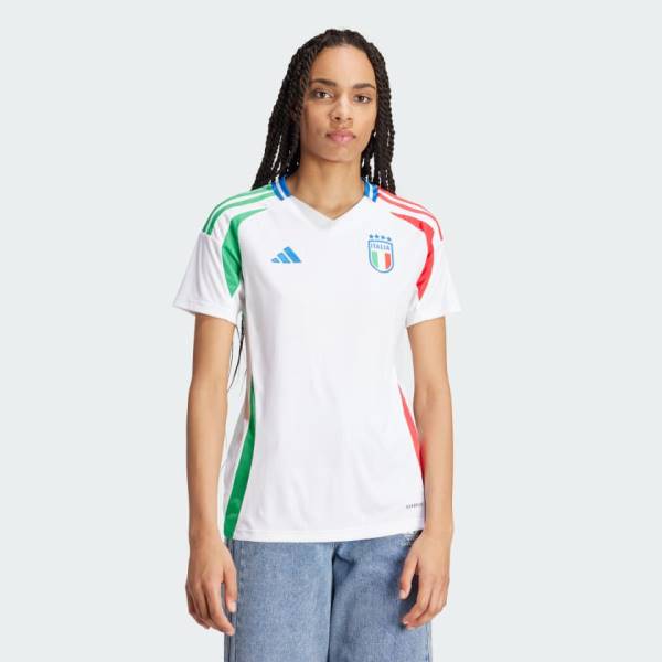 Jersey Italy 2024 Away Adidas Football Stadium Kit White / Blue / Red | Jersey-128