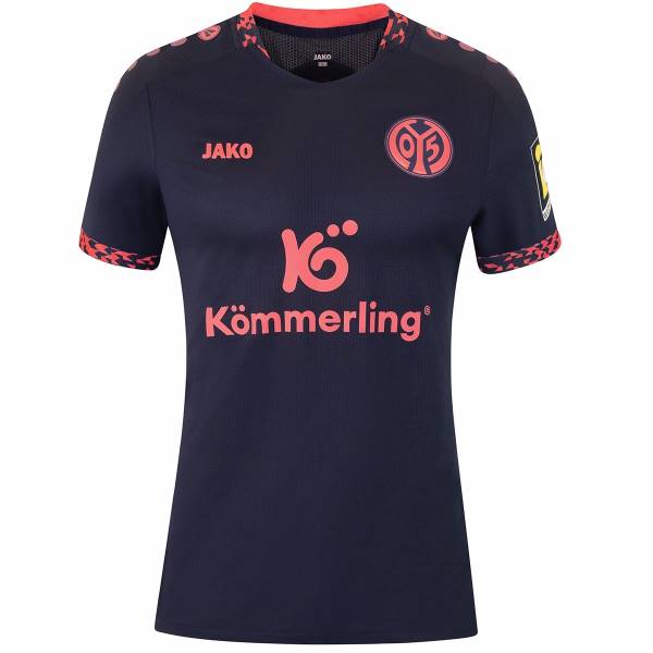 Jersey Mainz 05 2024/25 Away Jako Football Kit Navy / Coral | Jersey-612