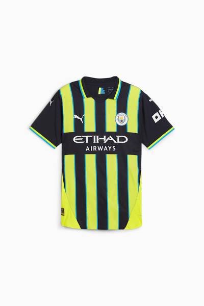 Jersey Manchester City 2024/25 Away Match Puma Football Kit Yellow / Navy | Jersey-308