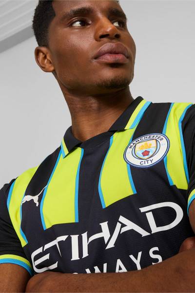 Jersey Manchester City 2024/25 Away Puma Football Kit Yellow / Navy | Jersey-309